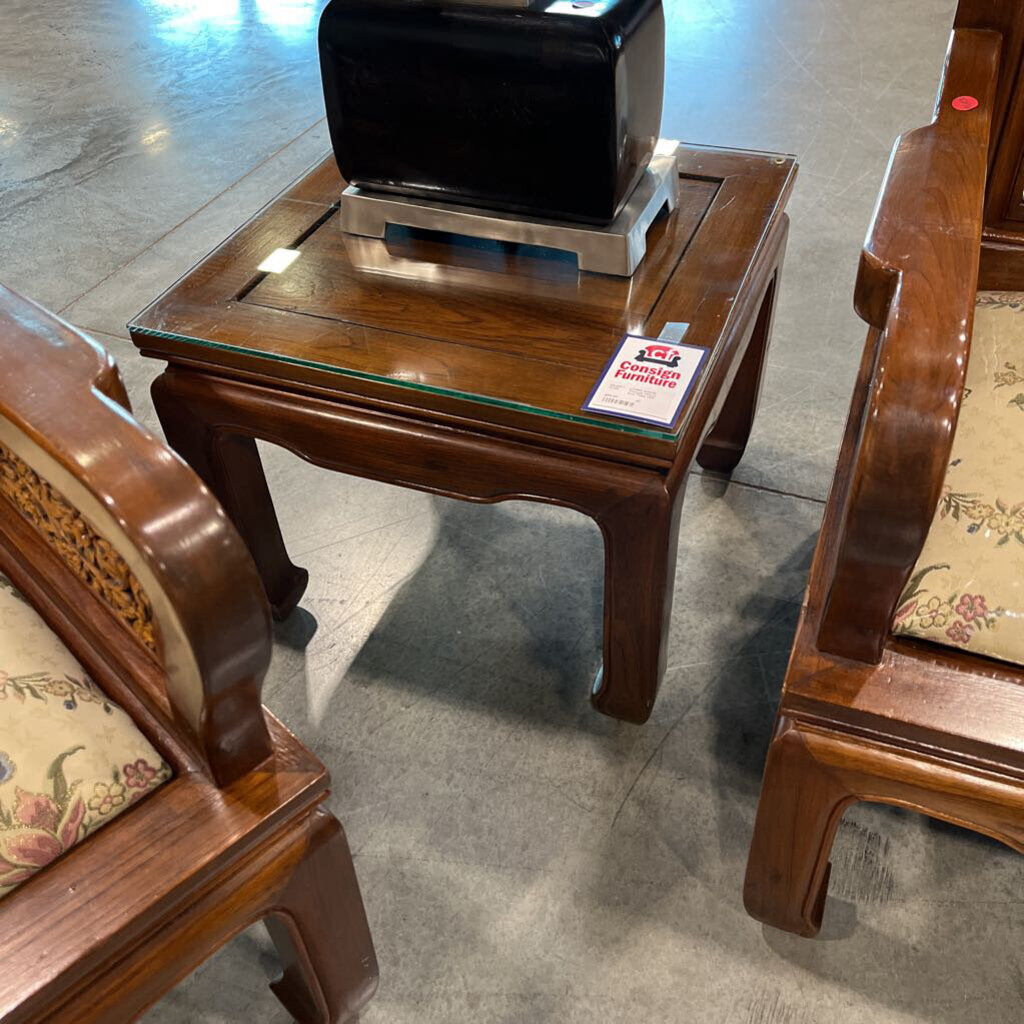 Vintage Wood End Table