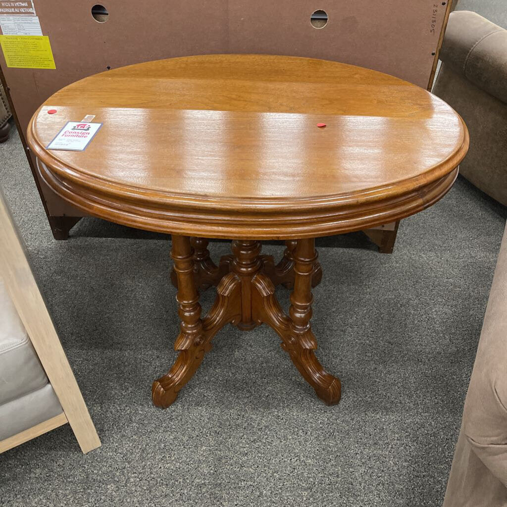 Vintage Oval Side Table