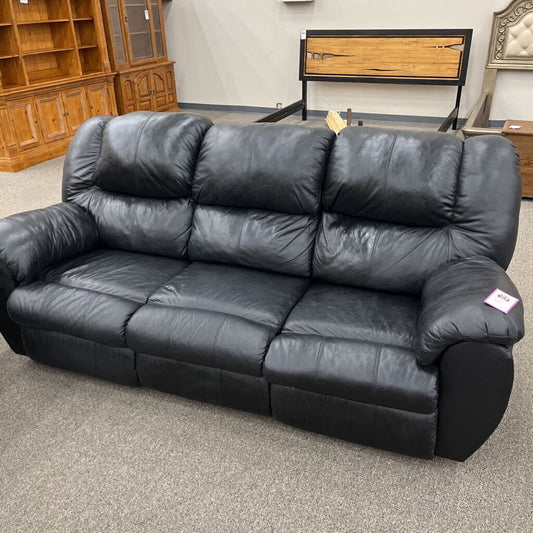 Black Reclining Sofa