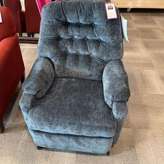 Blue Fabric Lift Chair