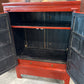 Red Asian Style Cabinet