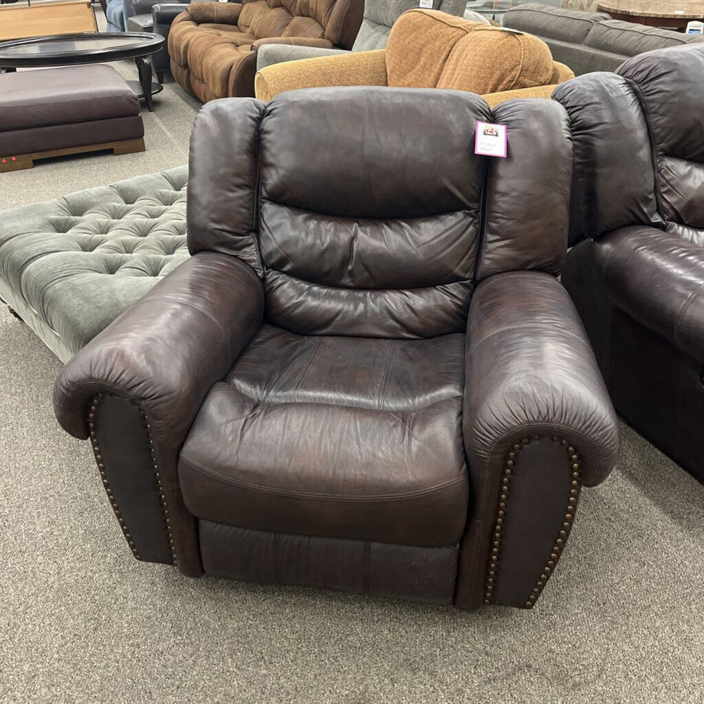 Brown Leather Recliner