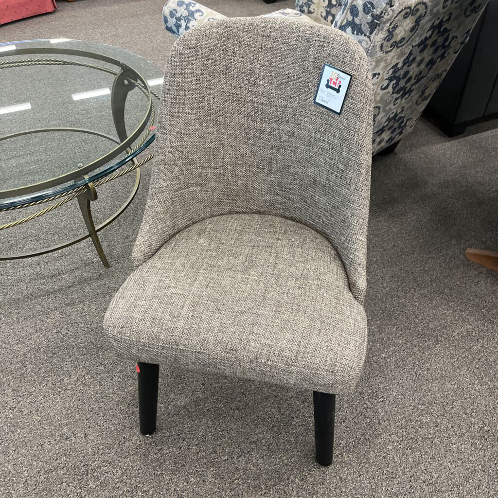 Gray Uph. Accent Chair