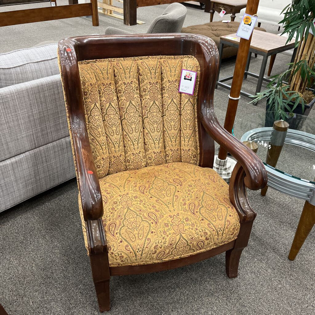 Antique Wood Arm Chair