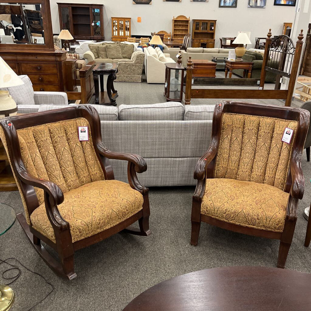 Antique Wood Arm Chair