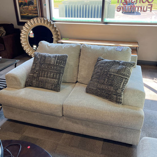 Lt. Gray Fabric Loveseat