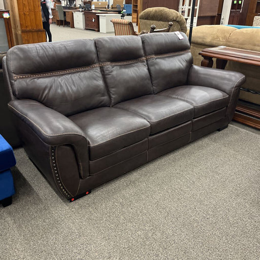 Brown Leather Sofa