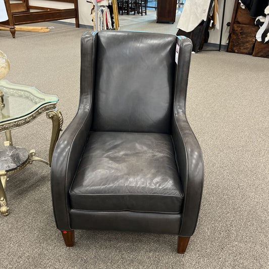 Randall Allan Dark Leather Chair