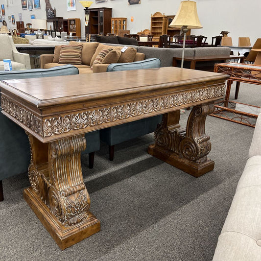 Large Carved Entry Table