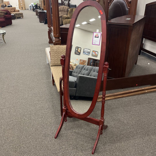 Red Floor Mirror