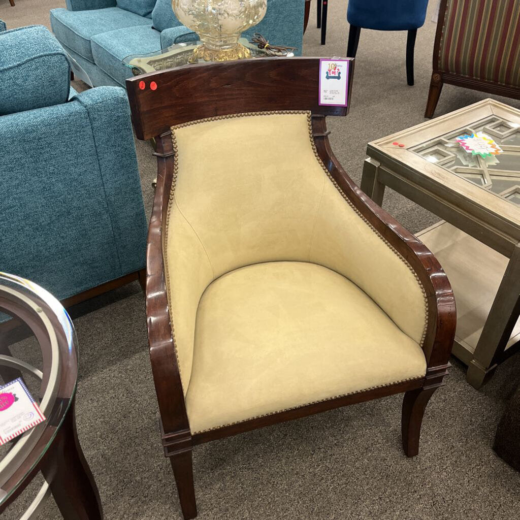 Beidermeier Tan Accent Chair