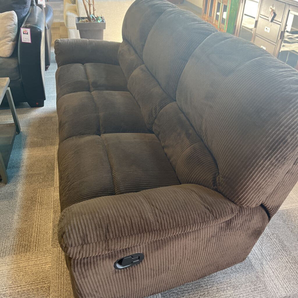 Brown Corduroy Rec. Sofa