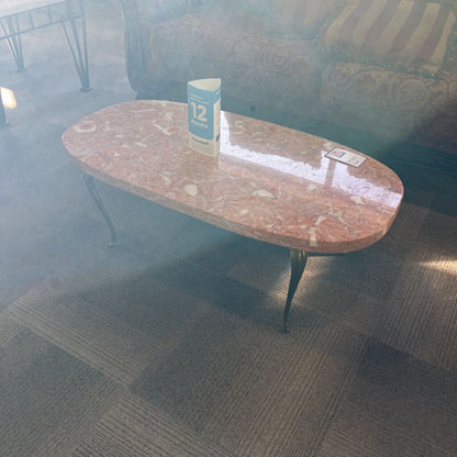 Salmon Marble Coffee Table