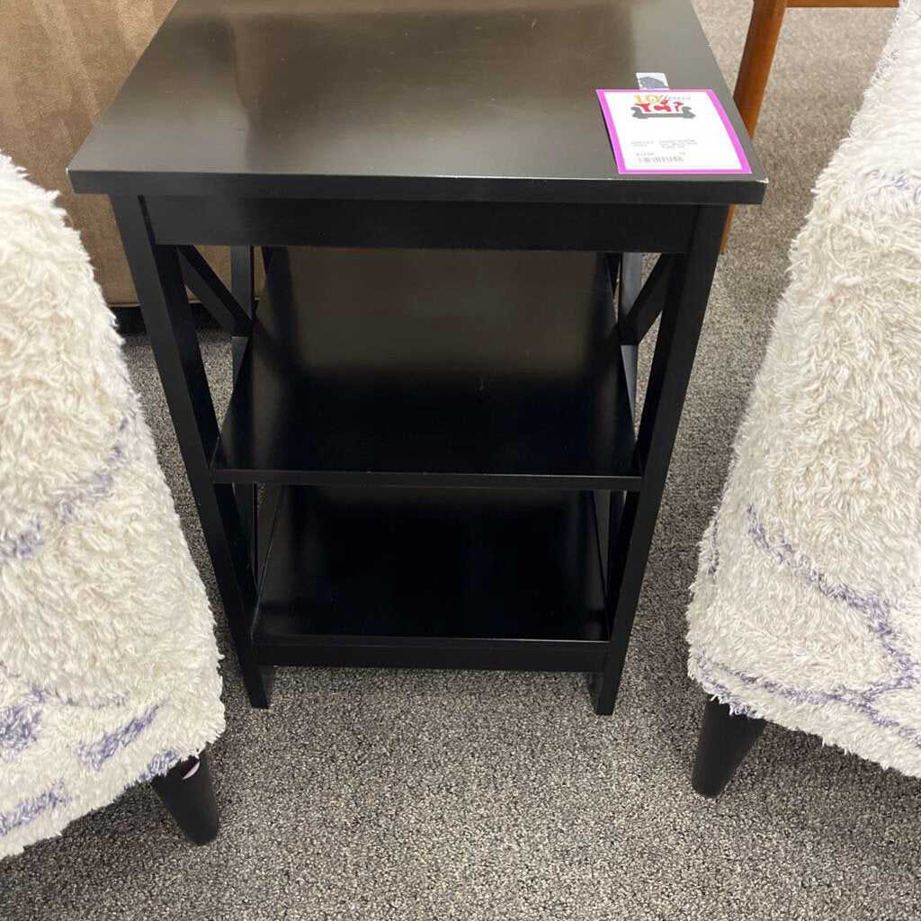 Sm. Black End Table