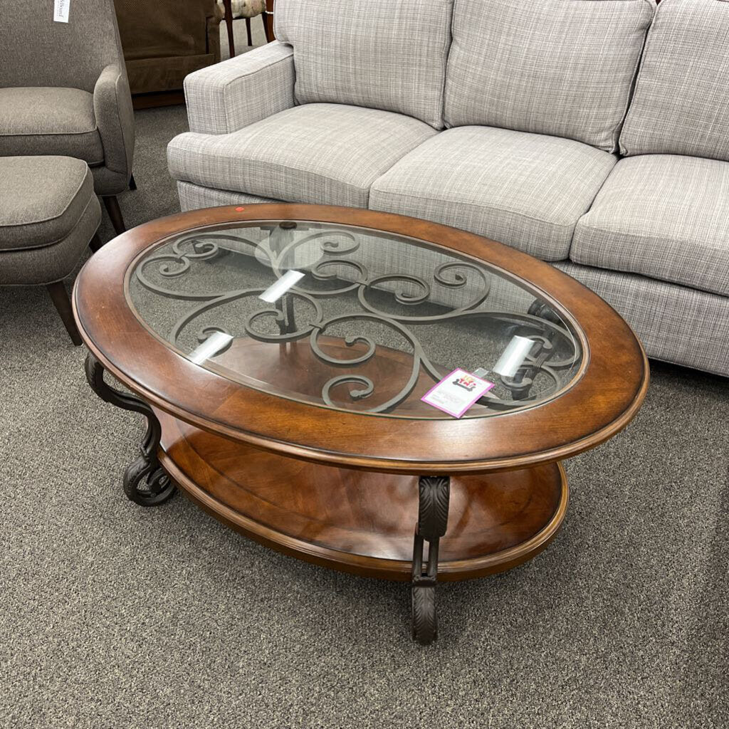 2Tier Glass Insert Coffee Table