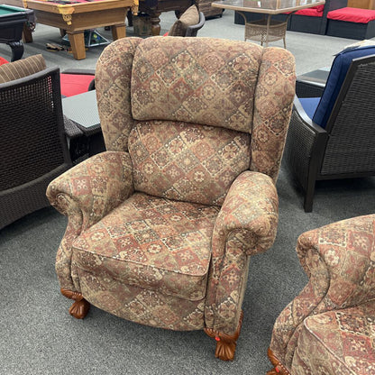 Patterned Pushback Recliner