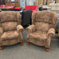 Patterned Pushback Recliner