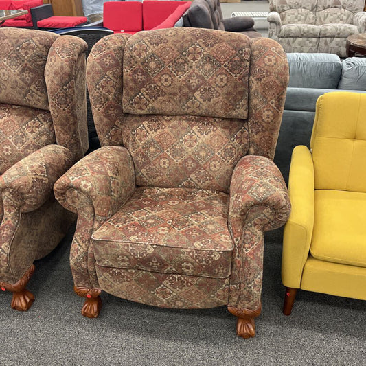 Patterned Pushback Recliner