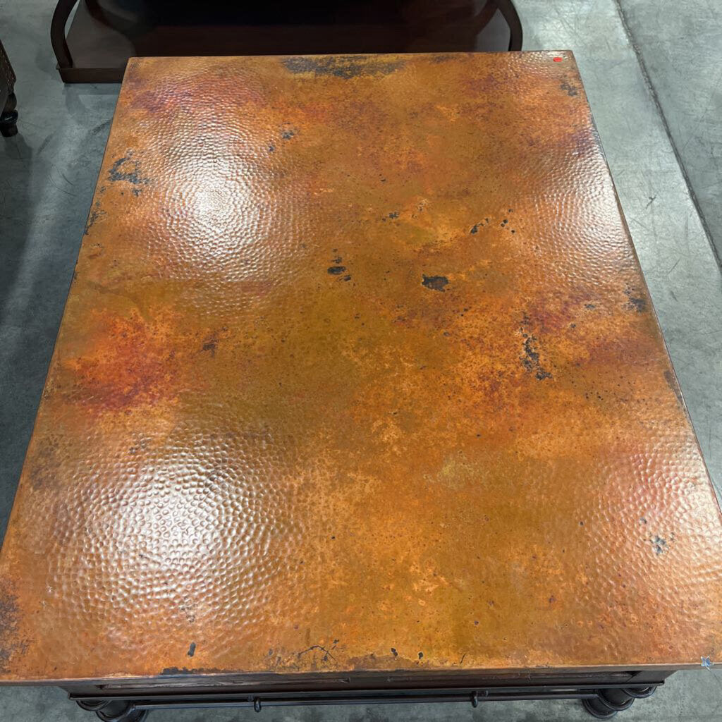 Hammered Copper Coffee Table