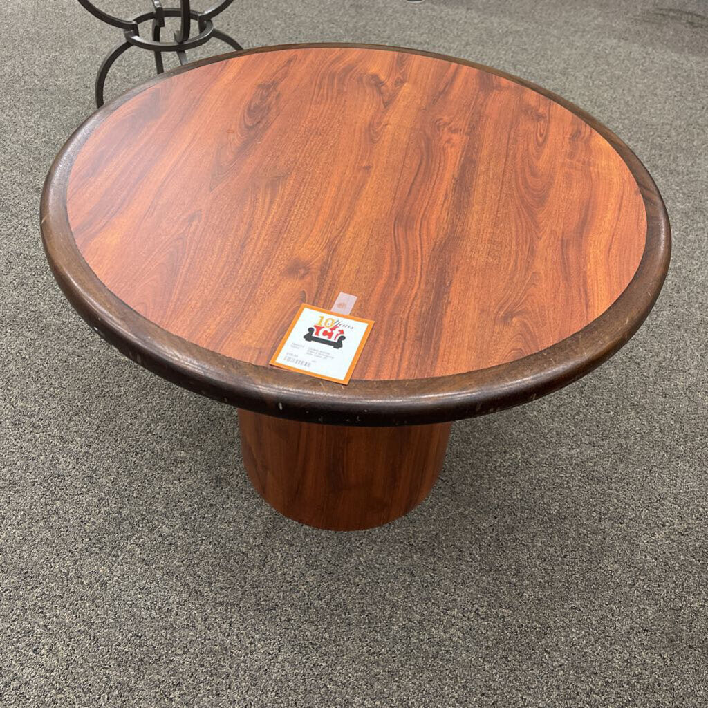 Round Mahogany Side Table