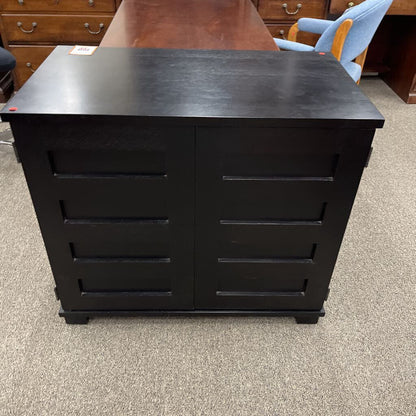 Black 2 Doory Computer Cabinet