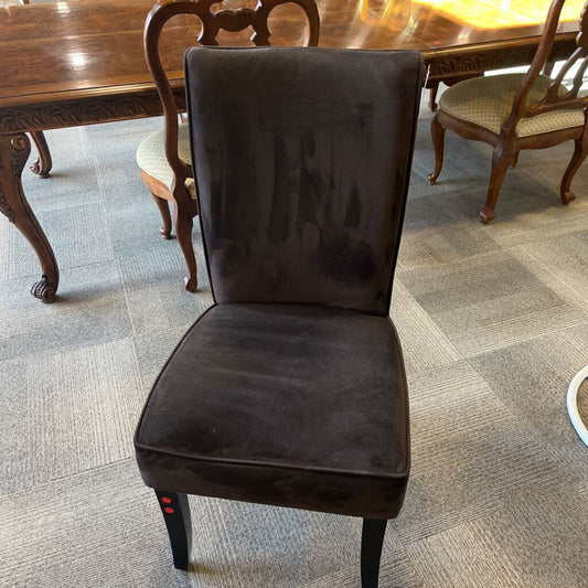 Brown Fabric Side Chair