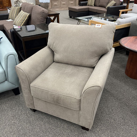 Gray Fabric Arm Chair