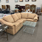 Tan 3pc. Reclining Sectional