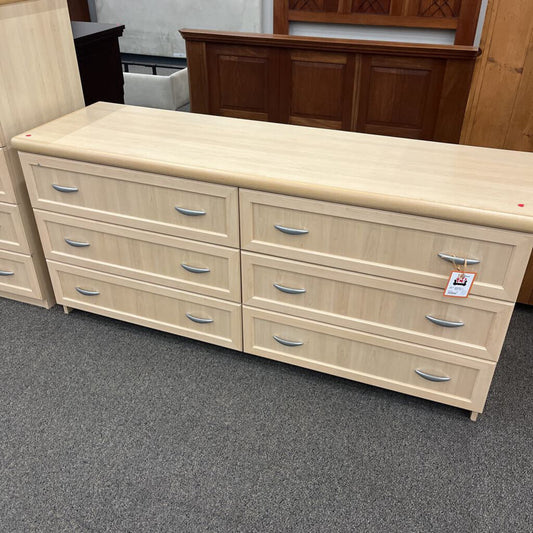 Blonde 6 Drawer Dresser