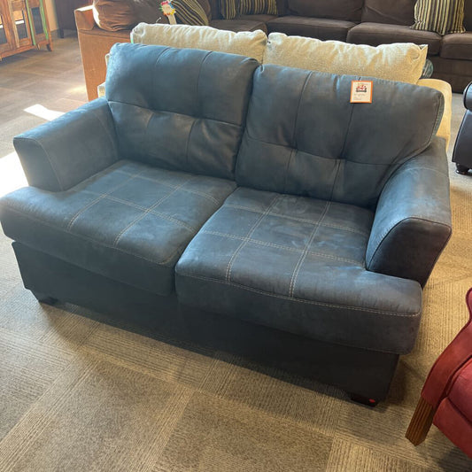 Blue Loveseat