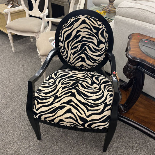 Zebra Pattern Arm Chair