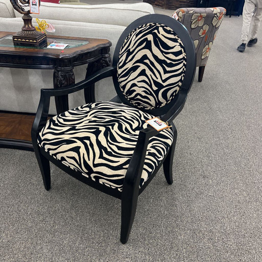 Zebra Pattern Arm Chair