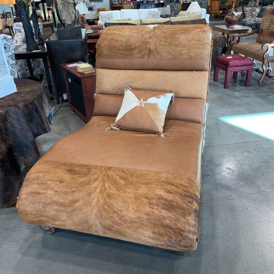 Cowhide Chaise Lounge