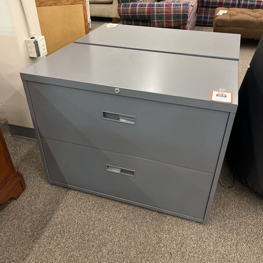 2 Drawer Metal File Cabinet