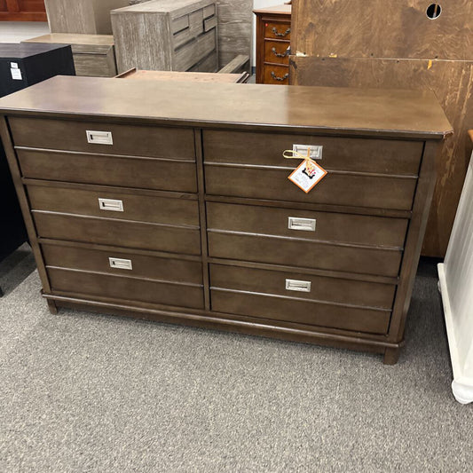 Tan Dresser w/ Silver Handles