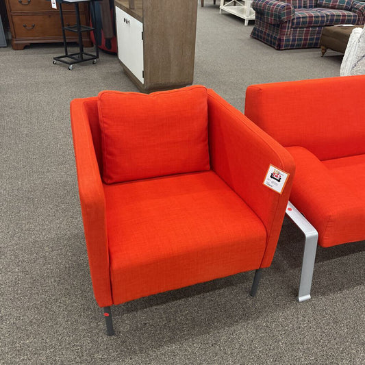 Modern Orange Fabric Chair