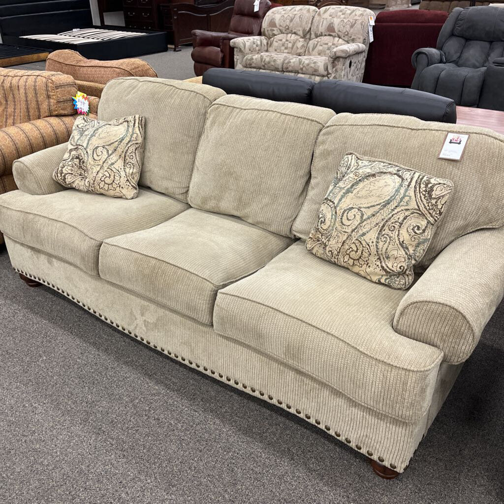 Beige Fabric Sofa