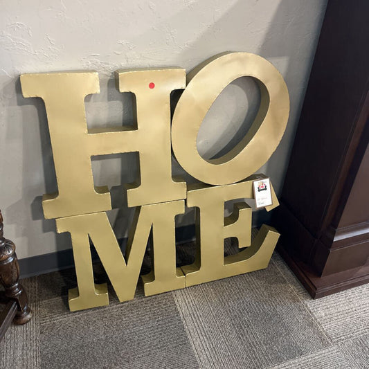 Gold HOME Sign