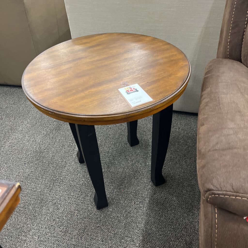 Black & Brown End Table