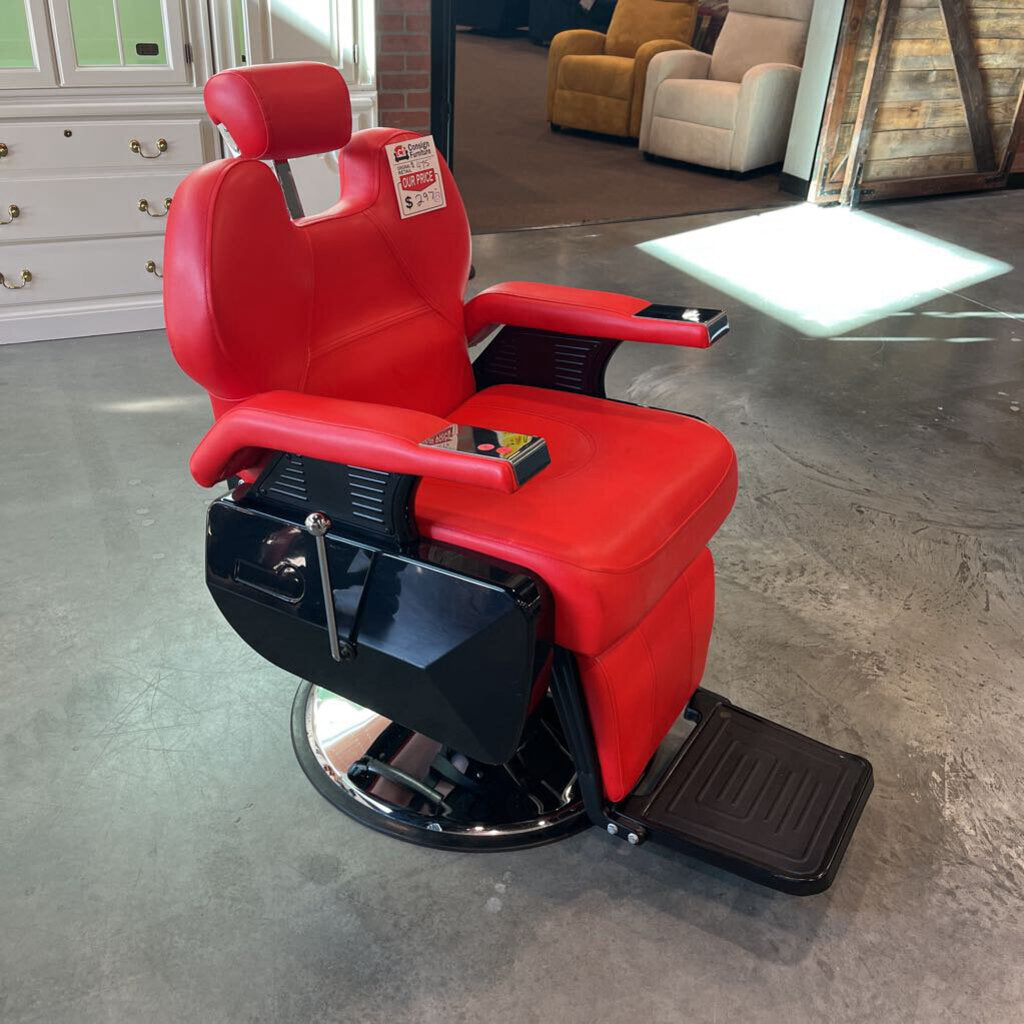 Urata Red Barbershop Chair