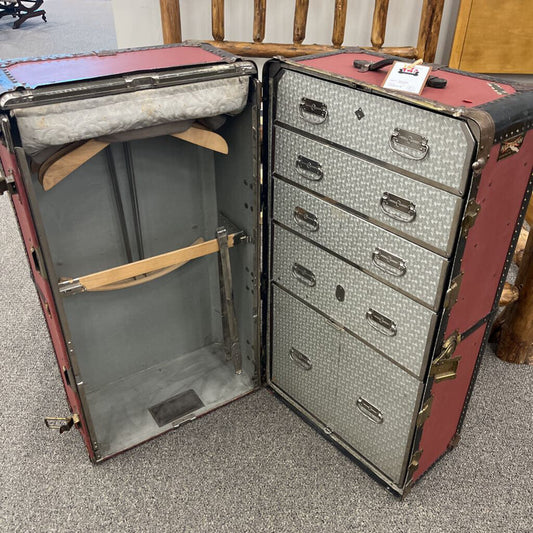 Vintage Red Trunk