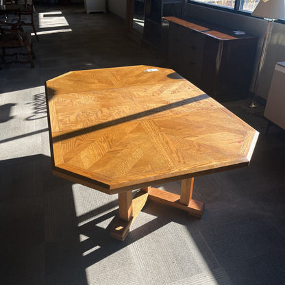 Oak Dining Table w/ Leaf