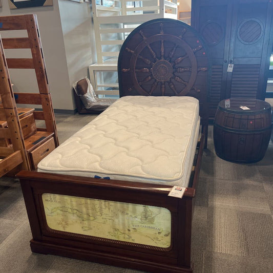 Disney Ship-Wheel Twin Bed w/ M&B