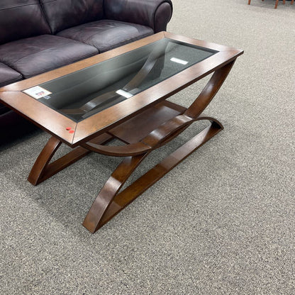 Glass Insert Coffee Table