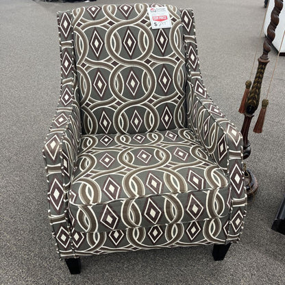 Diamond Pattern Accent Chair