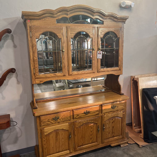 Oak 2pc. China Hutch