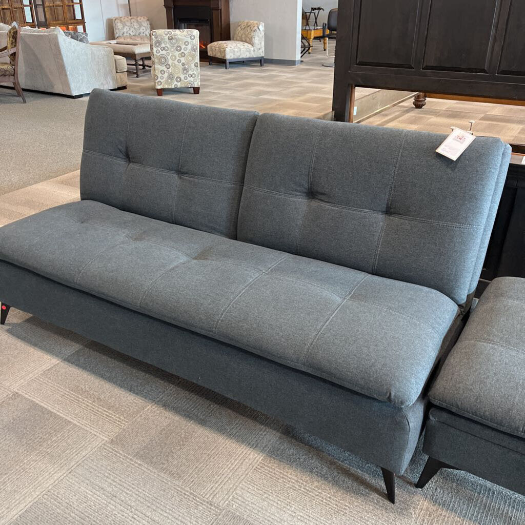 Gray Futon w/ Ottoman