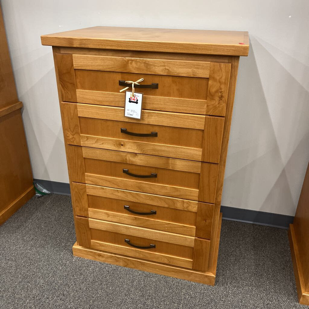 Alder Wood 5 Dwr Tallboy