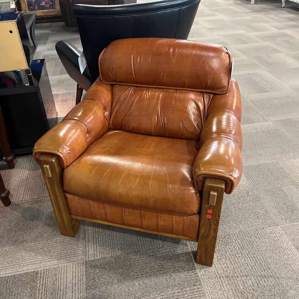 1970's Leather Club Chair