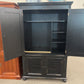 Black Computer Armoire